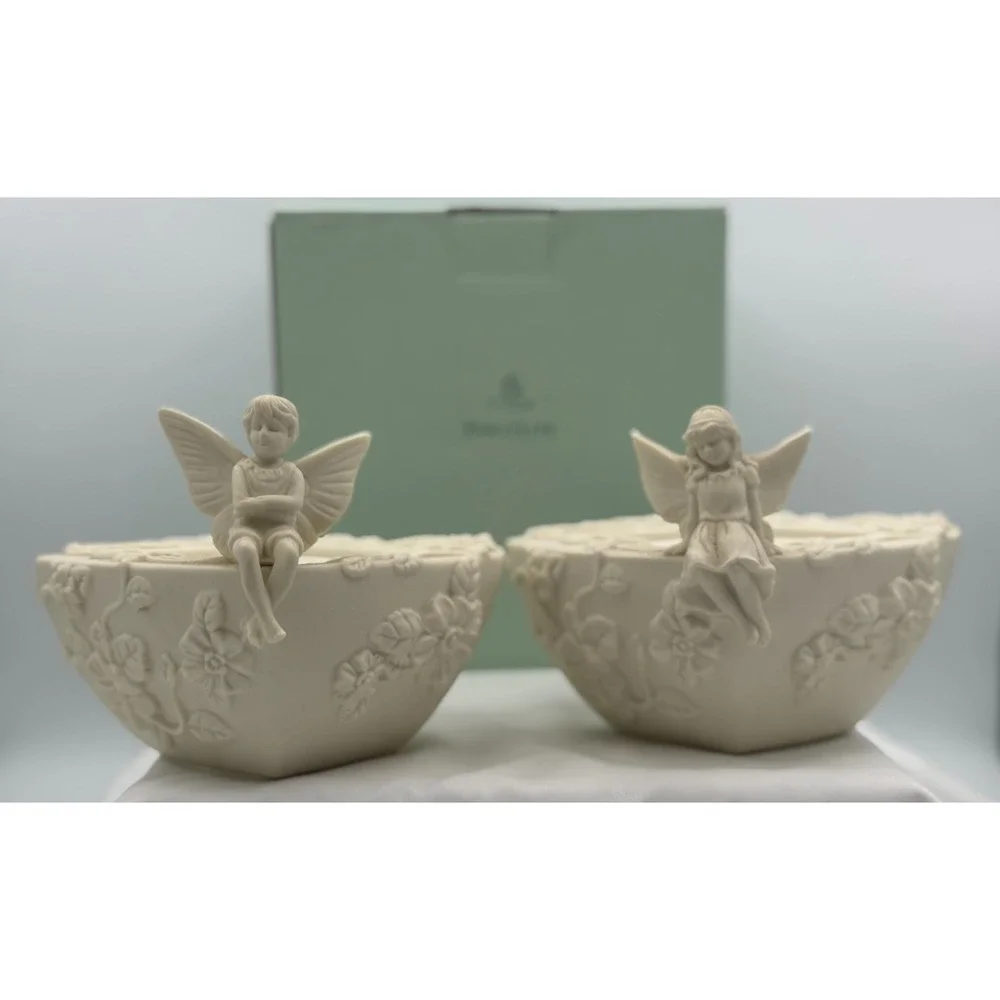 Partylite P7480 Enchantment Duo Fairy Candle Holders Set of 2 - NEW Open Box